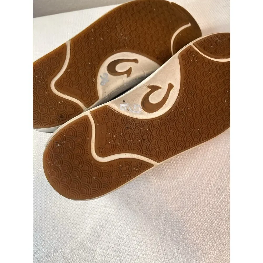 Olukai Lae‘ahi Lī ‘Ili Men Gray‎ Waterproof Leather Sneakers Size US M 11 Shoes